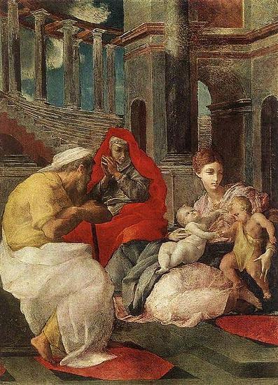 The Holy Family with Sts Elisabeth and John the Baptist, Francesco Primaticcio